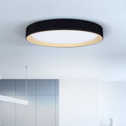 Brilagi - LED-dimmbare Deckenleuchte LARIOS LED/72W/230V 3000-6500K schwarz Ø 59 cm + Fernbedienung