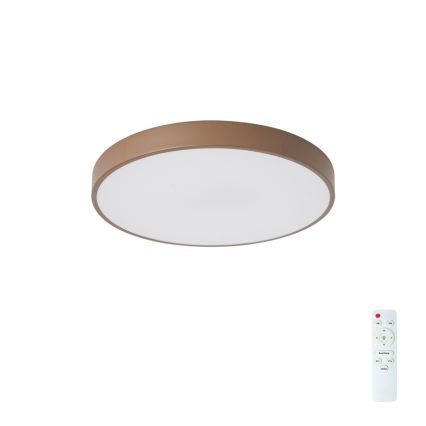 Brilagi - LED dimmbare Deckenleuchte POOL LED/48W/230V 3000-6000K Ø 40 cm braun + Fernbedienung