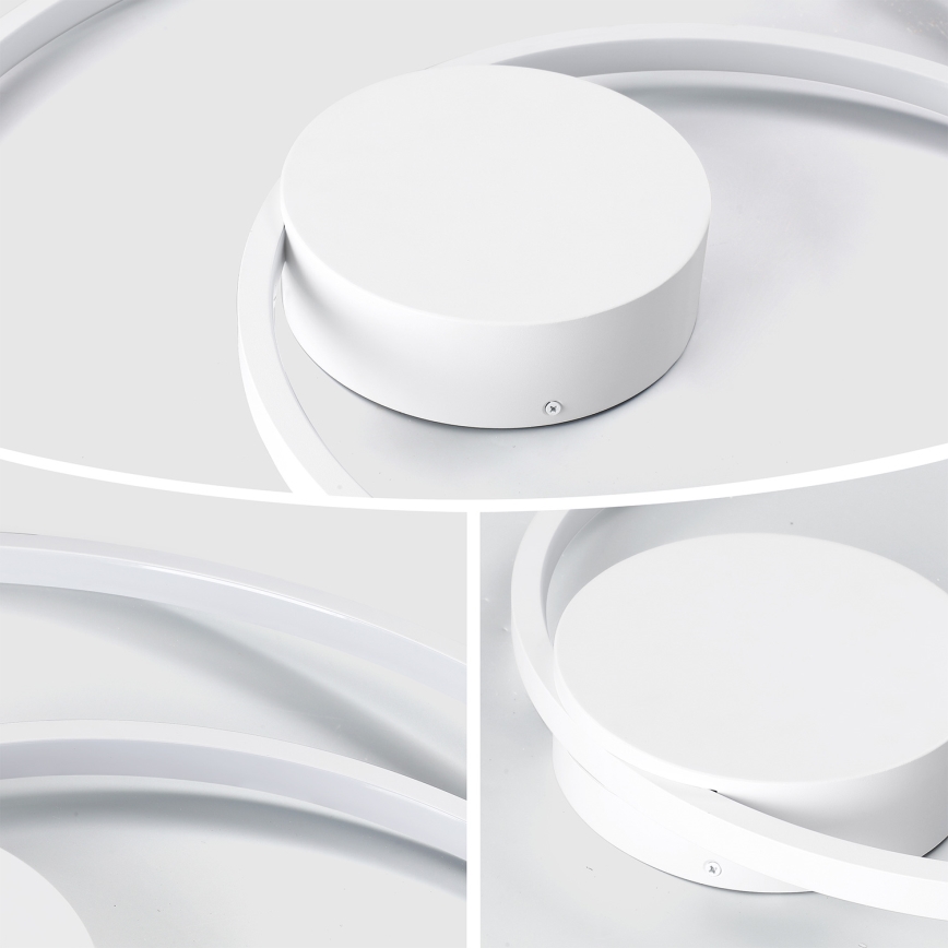 Brilagi - LED-dimmbare Deckenleuchte TWISTER LED/48W/230V 3000-6000K Ø 50 cm weiß + Fernbedienung