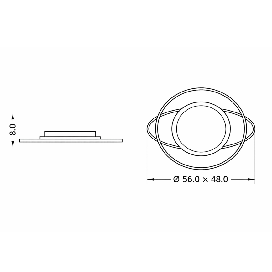 Brilagi - Dimmbare LED-Kinder-Deckenleuchte ASTRO LED/68W/230V 3000-6000K + Fernbedienung
