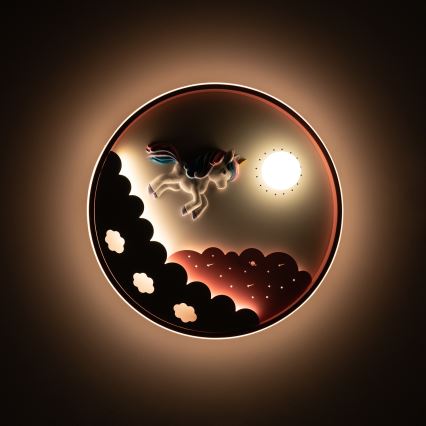 Brilagi - Dimmbare LED-Kinder-Deckenleuchte UNICORN LED/68W/230V 3000-6000K Ø 49 cm + Fernbedienung