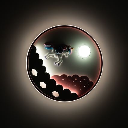 Brilagi - Dimmbare LED-Kinder-Deckenleuchte UNICORN LED/68W/230V 3000-6000K Ø 49 cm + Fernbedienung