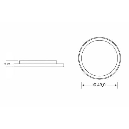 Brilagi - Dimmbare LED-Kinder-Deckenleuchte UNICORN LED/68W/230V 3000-6000K Ø 49 cm + Fernbedienung