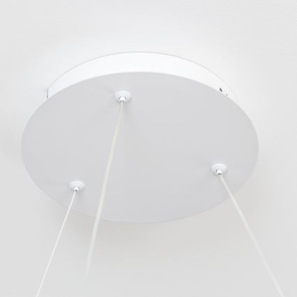 Brilagi - LED-dimmbare Pendelleuchte mit Seilaufhängung FALCON II LED/99W/230V 3000-6500K Ø 60 cm weiß + Fernbedienung