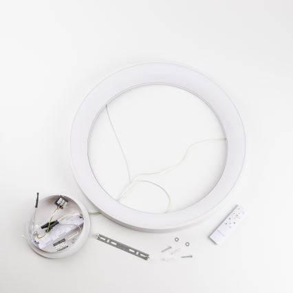 Brilagi - LED-dimmbare Pendelleuchte mit Seilaufhängung FALCON II LED/99W/230V 3000-6500K Ø 60 cm weiß + Fernbedienung