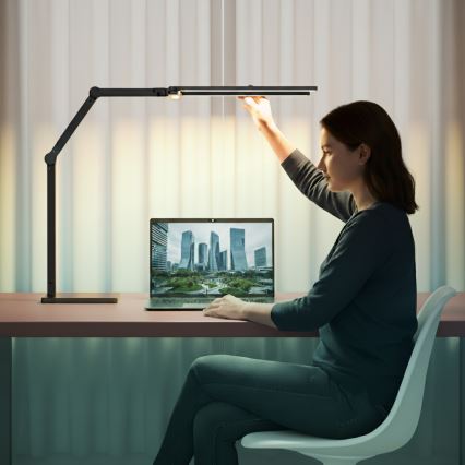 Brilagi - Dimmbare LED-Tischleuchte mit Touch-Dimmer VARIO LED/24W/230V 3000-6500K CRI 92 schwarz