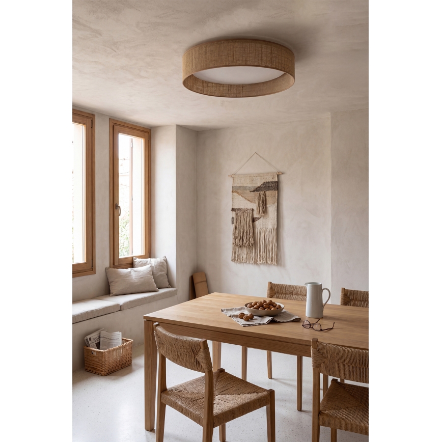 Brilagi - LED-dimmbare Deckenleuchte VELVET SMARTIX LED/24W/230V 3000–6000K Ø 45 cm beige Wi‑Fi Tuya Beacon + Fernbedienung