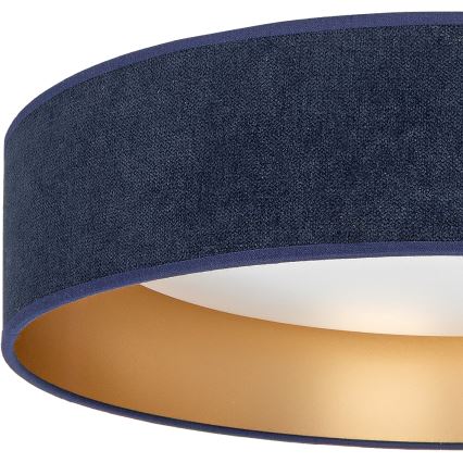 Brilagi - dimmbare LED-Deckenleuchte VELVET SMARTIX LED/24W/230V 3000-6000K Ø 45 cm blau/gold Wi-Fi Tuya Beacon + Fernbedienung