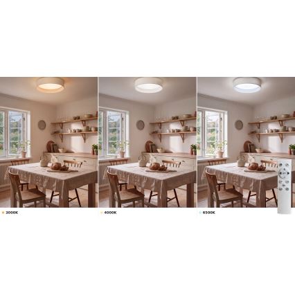 Brilagi - Dimmbare Deckenleuchte VELVET SMART VARI LED/36W/230V 3000-6500K Ø 55 cm weiß + Fernbedienung