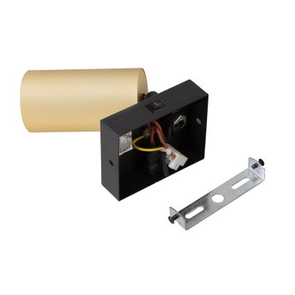 Brilagi - LED RGBW dimmbarer Wandspot mit Schalter SELE 1xGU10/4,8W/230V 3000K schwarz/gold + Fernbedienung