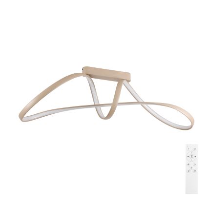 Brilagi - dimmbare LED-Aufbauleuchte TWISTER LED/60W/230V 3000-6000K beige + Fernbedienung