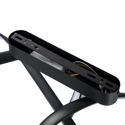 Brilagi - LED dimmbare aufgesetzte Deckenleuchte TWISTER LED/60W/230V 3000-6000K schwarz + Fernbedienung