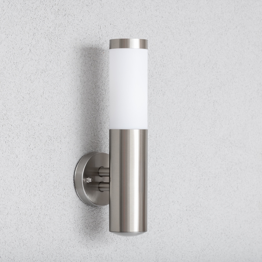 BRILAGI - LED-dimmbare Außenwandleuchte ELIA 1xE27/6W/230V 2700-6500K IP44 Wi-Fi mattchrom
