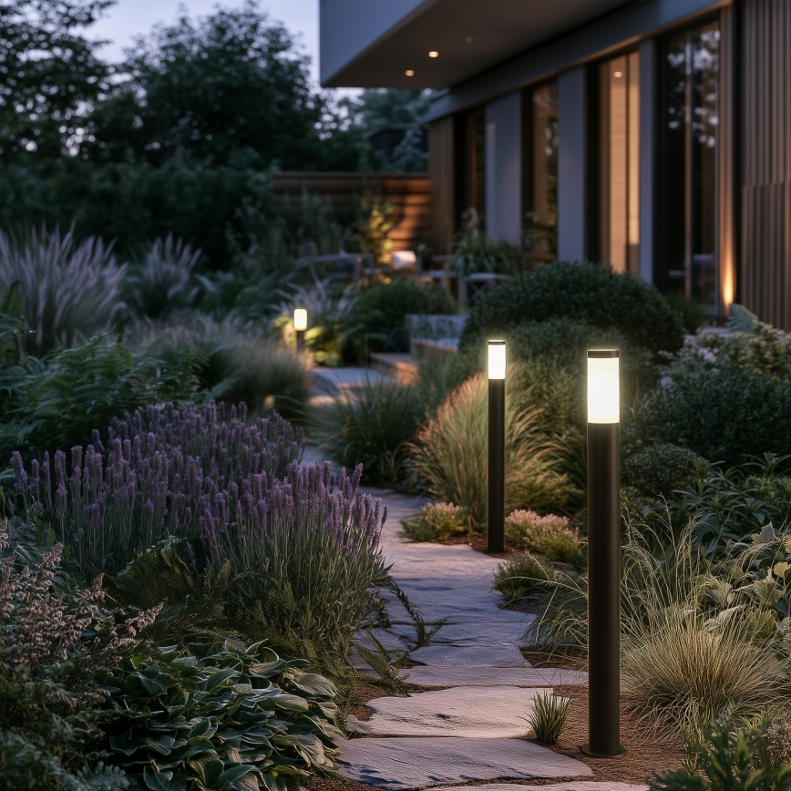 BRILAGI - LED dimmbare Außenleuchte ELIA 1xE27/6W/230V 2700-6500K IP44 Wi-Fi 100 cm anthrazit