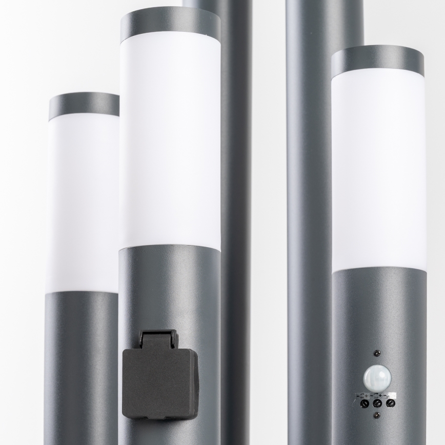 BRILAGI - LED dimmbare Außenleuchte ELIA 1xE27/6W/230V 2700-6500K IP44 Wi-Fi 100 cm anthrazit