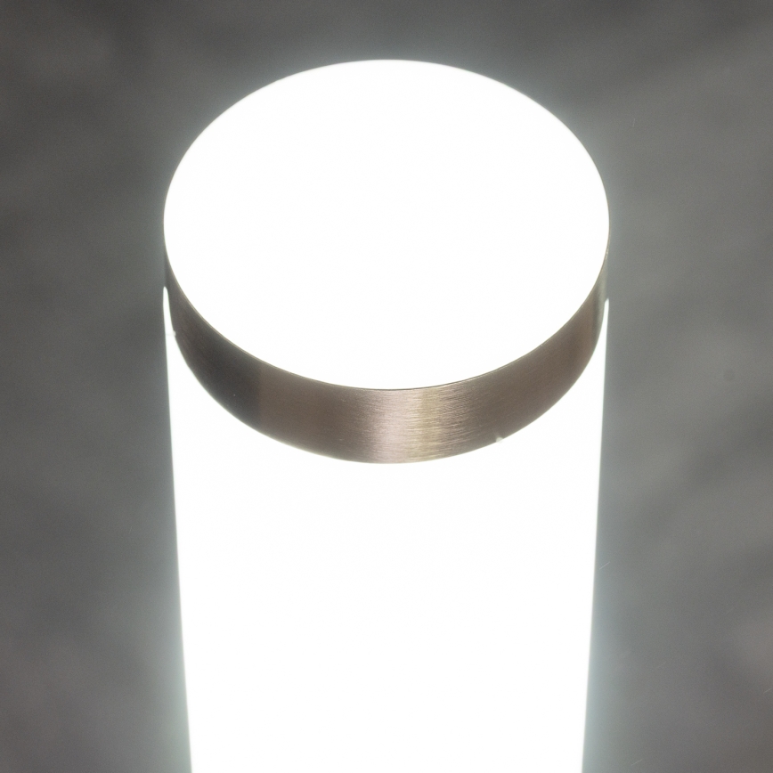 BRILAGI - LED-dimmbare Außenleuchte mit Steckdose ELIA 1xE27/6W/230V 2700-6500K IP44 Wi-Fi 50 cm mattchrom
