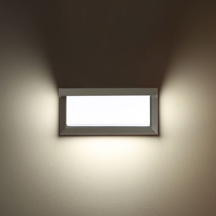 Brilagi - LED-dimmbare Außenwandleuchte BRICKY 1xE27/6W/230V 2700-6500K IP54 grau