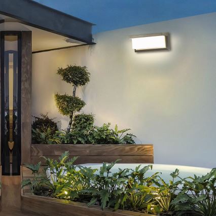 Brilagi - LED-dimmbare Außenwandleuchte BRICKY 1xE27/6W/230V 2700-6500K IP54 grau