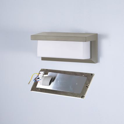 Brilagi - LED-dimmbare Außenwandleuchte BRICKY 1xE27/6W/230V 2700-6500K IP54 grau