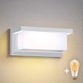 Brilagi - LED-dimmbare Außenwandleuchte BRICKY 1xE27/6W/230V 2700-6500K IP54 weiß
