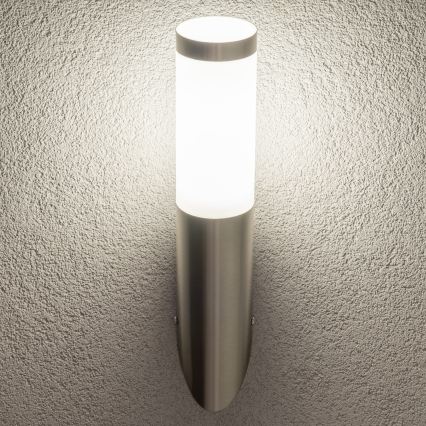 BRILAGI - LED-dimmbare Außenwandleuchte ELIA 1xE27/6W/230V 2700–6500K IP44 mattchrom