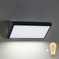 Brilagi - LED dimmbare Außenwandleuchte TRIANGLE 1xE27/6W/230V 2700-6500K IP65 schwarz