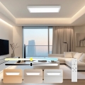 Brilagi - LED Dimmbare Badezimmer-Deckenleuchte FRAME SMART LED/30W/230V 30x60 cm 3000-6000K IP44 weiß + Fernbedienung