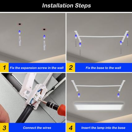 Brilagi - LED-dimmbar Badezimmer-Deckenleuchte FRAME SMART LED/50W/230V 120x30 cm 3000-6000K IP44 weiß + Fernbedienung