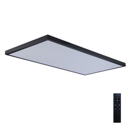 Brilagi - LED-dimmbare Badezimmer-Deckenleuchte FRAME SMART LED/96W/230V 120x60 cm 3000-6000K IP44 schwarz + Fernbedienung