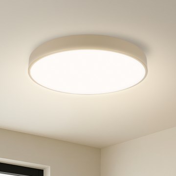 Brilagi - LED Dimmbare Deckenlampe POOL LED/48W/230V 3000-6000K Durchmesser 40 cm beige + Fernbedienung