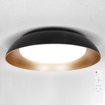 Brilagi - LED-dimmbare Deckenleuchte ALVA LED/48W/230V 3000-6500K Ø 51 cm schwarz + Fernbedienung