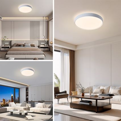 Brilagi - dimmbare LED-Deckenleuchte CORVO LED/54W/230V 3000-6000K weiß Ø 40 cm + Fernbedienung