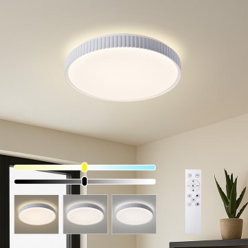 Brilagi - LED dimmbare Deckenleuchte CORVO LED/72W/230V 3000-6000K weiß Ø 50 cm + Fernbedienung
