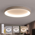 BRILAGI - LED-dimmbare Deckenleuchte FALCON II LED/108W/230V 3000-6500K Ø 80 cm weiß/beige + Fernbedienung