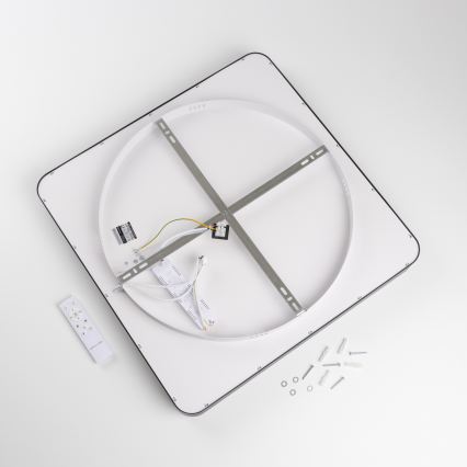 Brilagi - Dimmbare LED-Deckenleuchte FALCON II LED/125W/230V 3000-6500K 60x60 cm schwarz + Fernbedienung