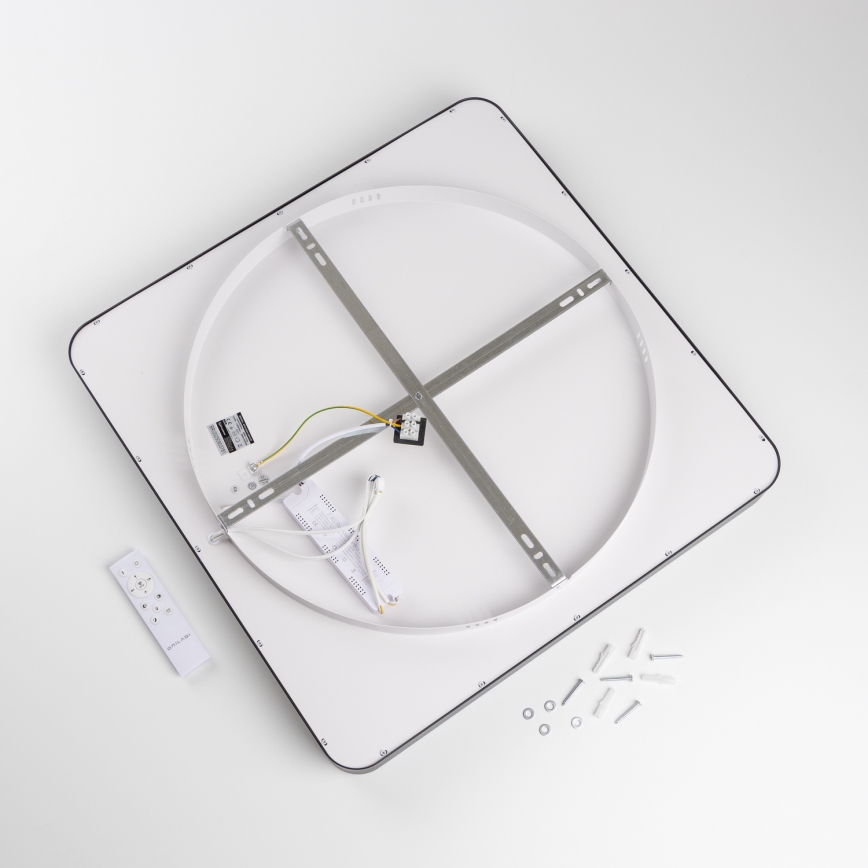 Brilagi - Dimmbare LED-Deckenleuchte FALCON II LED/125W/230V 3000-6500K 60x60 cm schwarz + Fernbedienung