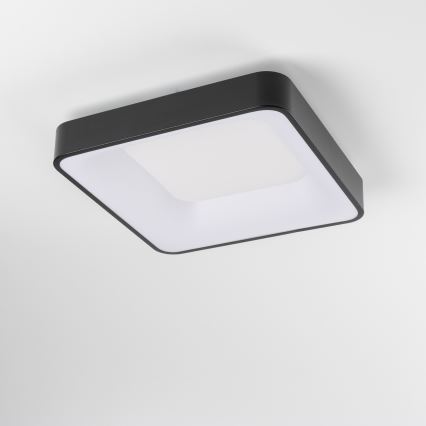Brilagi - dimmbare LED-Deckenleuchte FALCON II LED/80W/230V 3000-6500K 40x40 cm schwarz + Fernbedienung