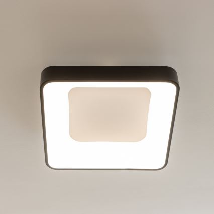 Brilagi - dimmbare LED-Deckenleuchte FALCON II LED/80W/230V 3000-6500K 40x40 cm schwarz + Fernbedienung