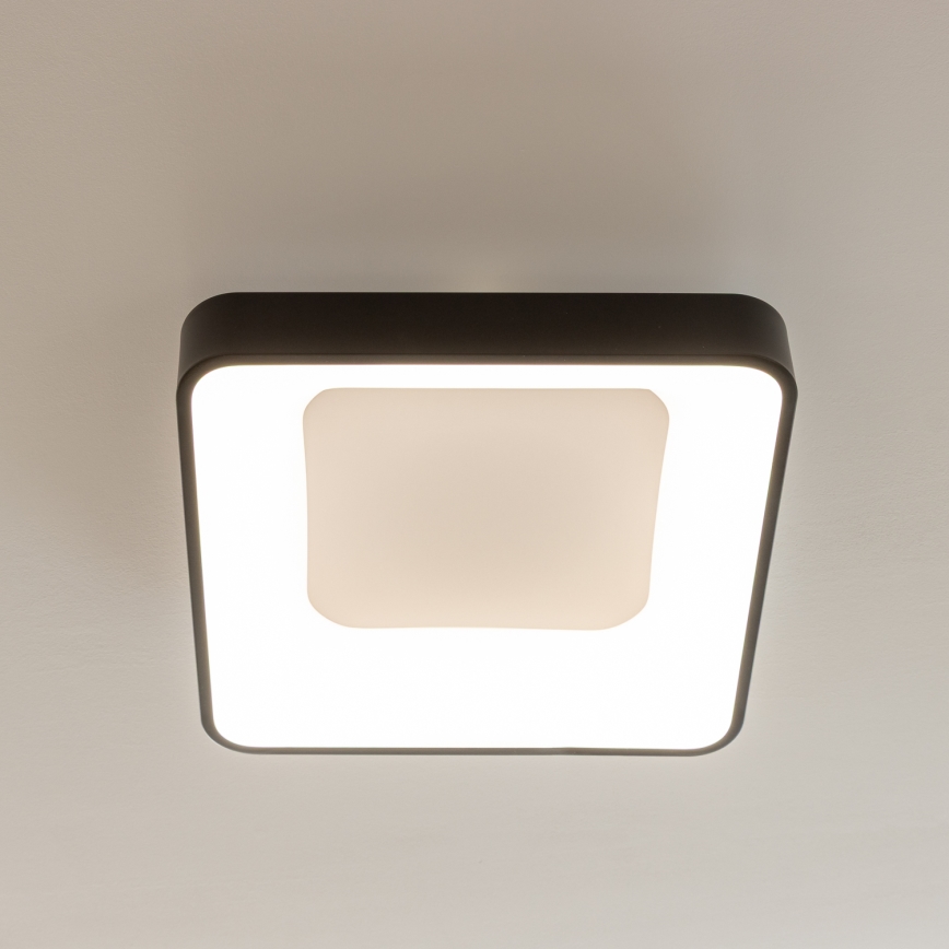 Brilagi - dimmbare LED-Deckenleuchte FALCON II LED/80W/230V 3000-6500K 40x40 cm schwarz + Fernbedienung