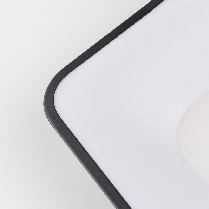 Brilagi - dimmbare LED-Deckenleuchte FALCON II LED/80W/230V 3000-6500K 40x40 cm schwarz + Fernbedienung