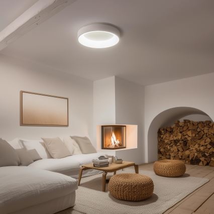 Brilagi - LED-dimmbare Deckenleuchte FALCON LED/80W/230V 3000-6500K Ø 60 cm weiß + Fernbedienung