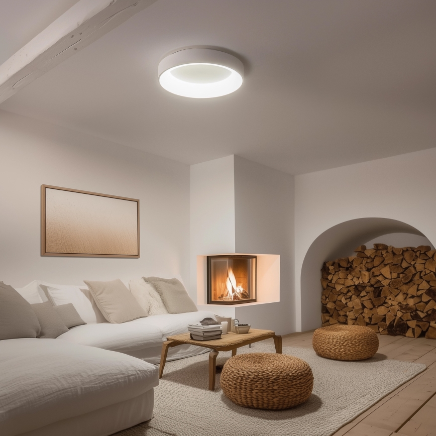 Brilagi - LED-dimmbare Deckenleuchte FALCON LED/80W/230V 3000-6500K Ø 60 cm weiß + Fernbedienung