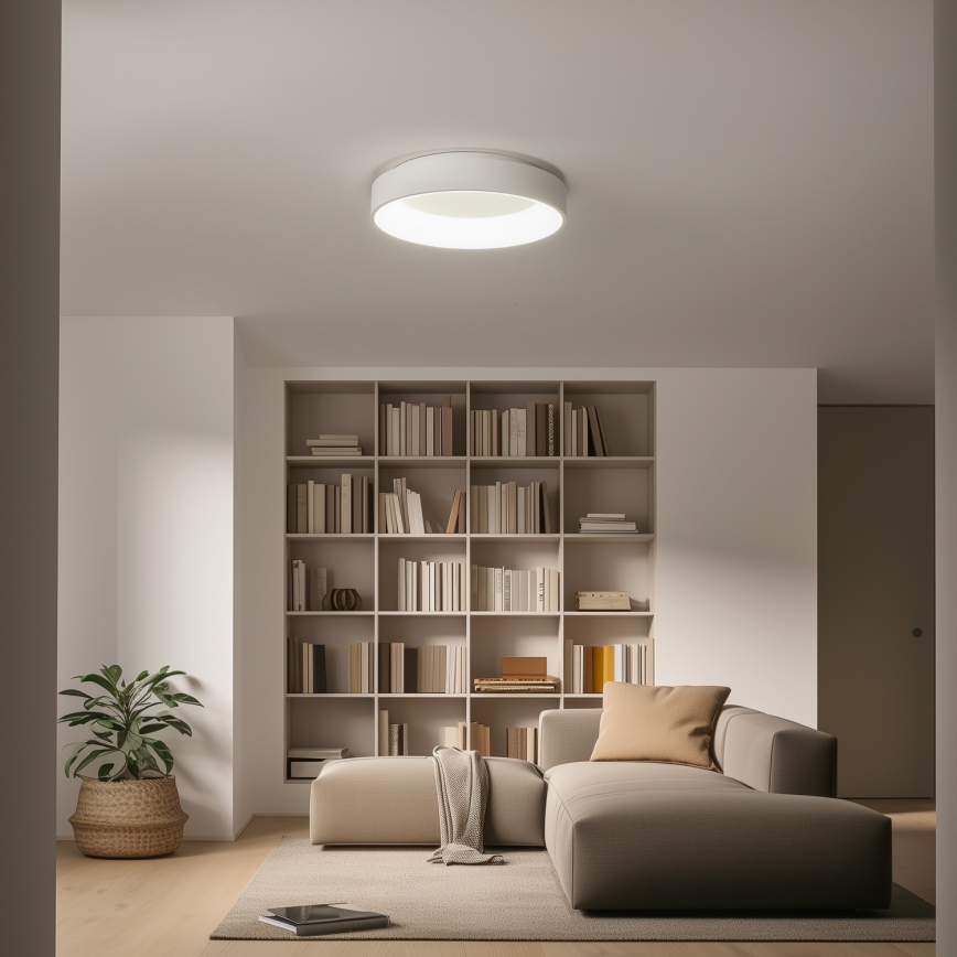 Brilagi - LED-dimmbare Deckenleuchte FALCON LED/80W/230V 3000-6500K Ø 60 cm weiß + Fernbedienung