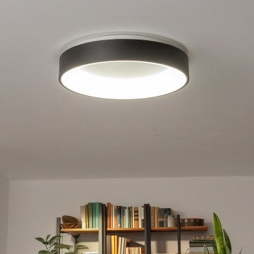 Brilagi - LED-dimmbare Deckenleuchte FALCON LED/80W/230V 3000-6500K Ø 60 cm schwarz + Fernbedienung