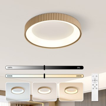 Brilagi - LED-dimmbare Deckenleuchte FALCON MODERN LED/30W/230V 3000-6500K Ø 40 cm beige + Fernbedienung
