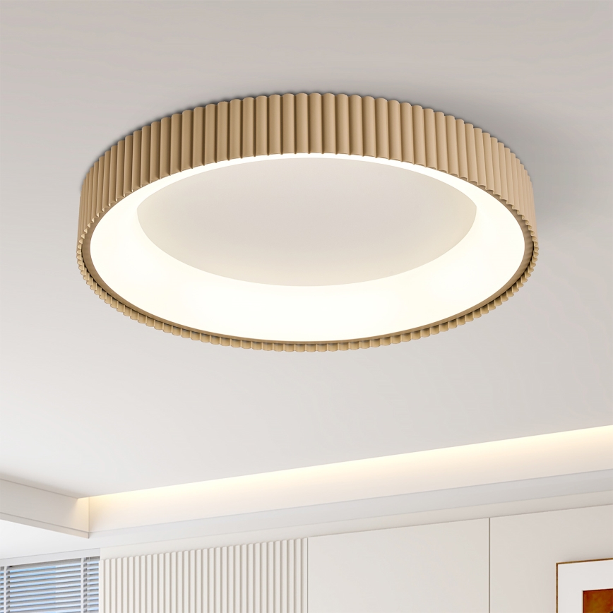 Brilagi - LED dimmbare Deckenleuchte FALCON MODERN LED/54W/230V 3000-6500K 60 cm beige + Fernbedienung