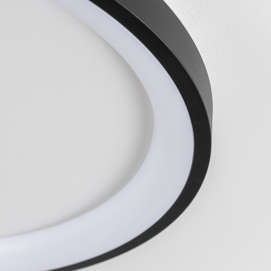 Brilagi - Dimmbare LED-Deckenleuchte FALCON SLIM LED/42W/230V 3000-6500K Ø 50 cm schwarz + Fernbedienung