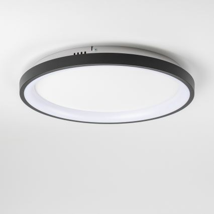 Brilagi - Dimmbare LED-Deckenleuchte FALCON SLIM LED/42W/230V 3000-6500K Ø 50 cm schwarz + Fernbedienung