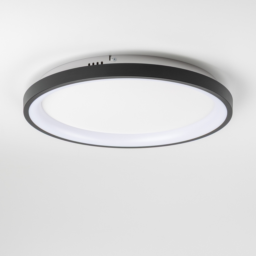 Brilagi - Dimmbare LED-Deckenleuchte FALCON SLIM LED/42W/230V 3000-6500K Ø 50 cm schwarz + Fernbedienung