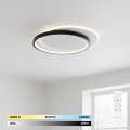 BRILAGI - LED-dimmbare Deckenleuchte FLARE LED/48W/230V 3000-6000K 39,5x45 cm weiß/schwarz + Fernbedienung